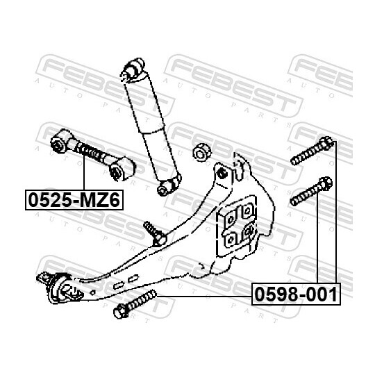 0598-001 - Fastening Bolts, control arm 