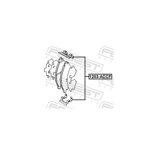 1203-ACCF - Accessory Kit, disc brake pad 