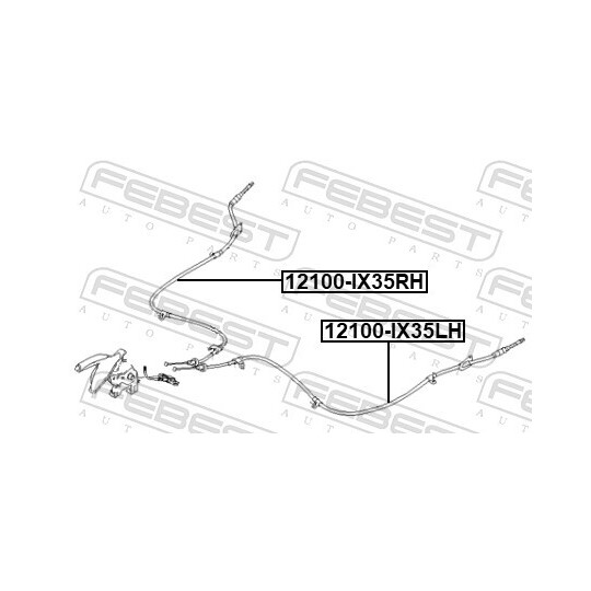 12100-IX35LH - Tross,seisupidur 