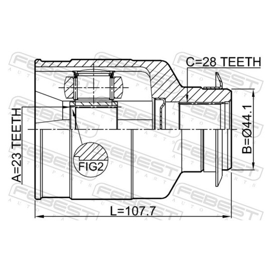 1211-CRE16RH - Nivelsarja, vetoakseli 