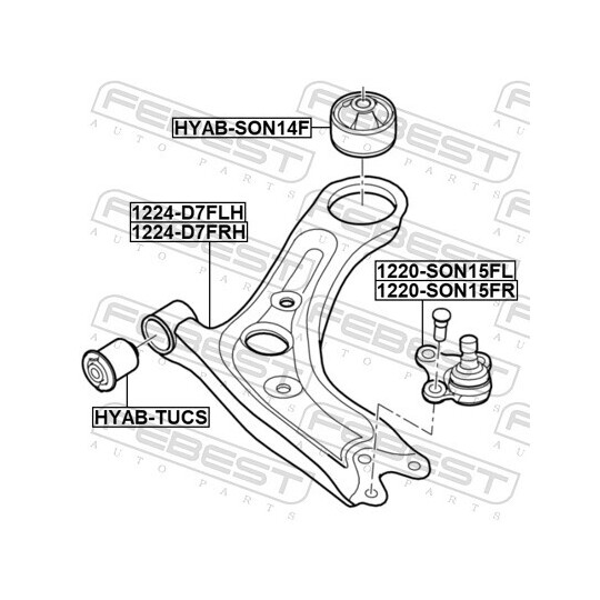 1220-SON15FL - Ball Joint 