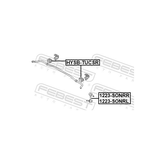 1223-SONRL - Rod/Strut, stabiliser 