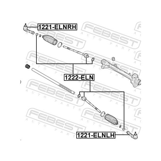 1221-ELNRH - Tie rod end 