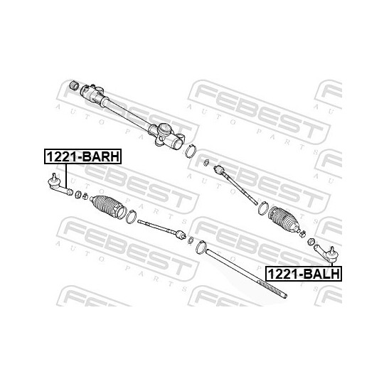 1221-B4RH - Tie rod end 