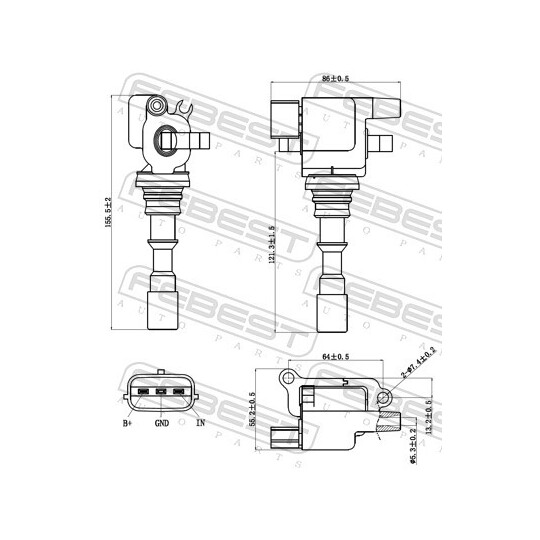 12640-010 - Ignition Coil 