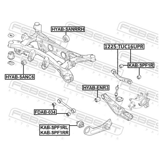 1225-TUC16UPR - Track Control Arm 