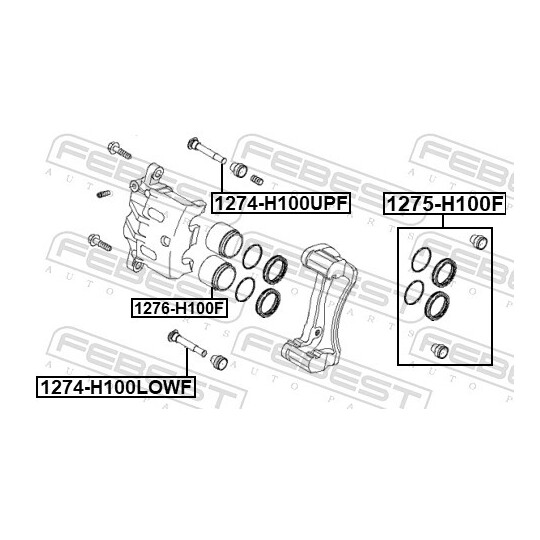 1274-H100UPF - Juhtpolt, pidurisadul 