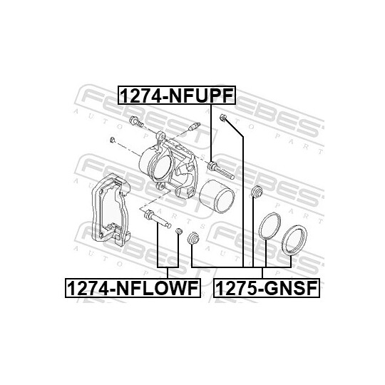 1275-GNSF - Reparationssats, bromsok 