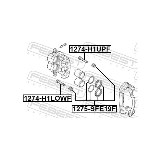 1275-SFE19F - Repair Kit, brake caliper 