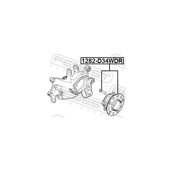 1282-D34WDR - Wheel hub 