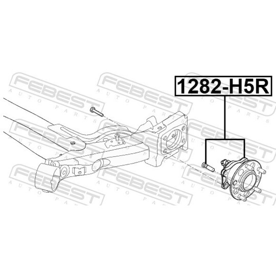 1282-H5R - Wheel hub 