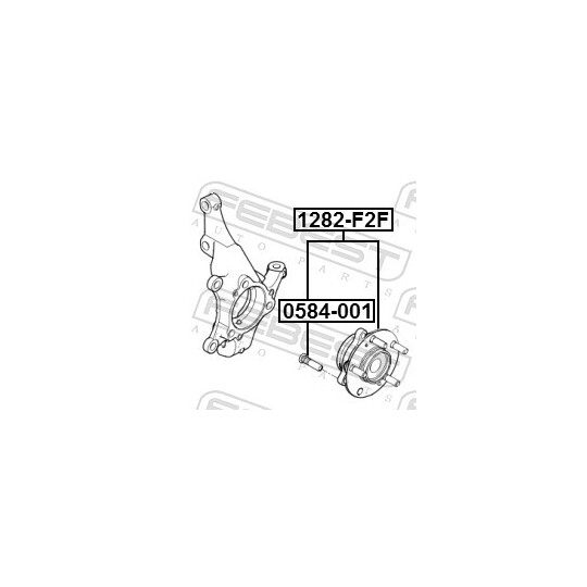 1282-F2F - Wheel hub 