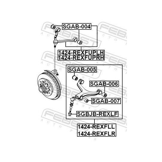 1424-REXFLL - Track Control Arm 