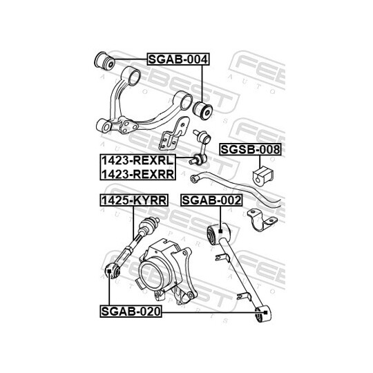 1425-KYRR - Track Control Arm 