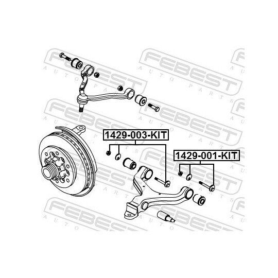 1429-003-KIT - Kallistumansäätöruuvi 