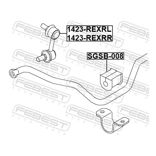 1423-REXRR - Rod/Strut, stabiliser 