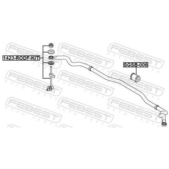 1423-RODF-KIT - Rod/Strut, stabiliser 