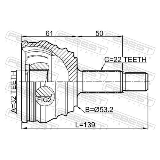 1510-005 - Joint Kit, drive shaft 