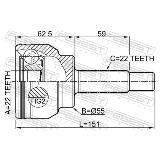 1510-006 - Joint Kit, drive shaft 