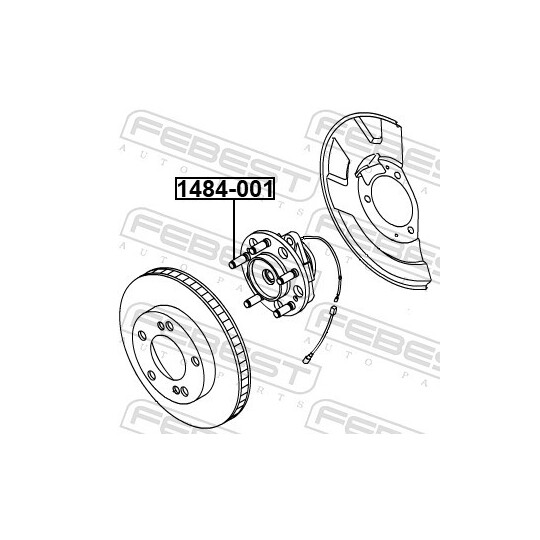 1484-001 - Wheel Stud 