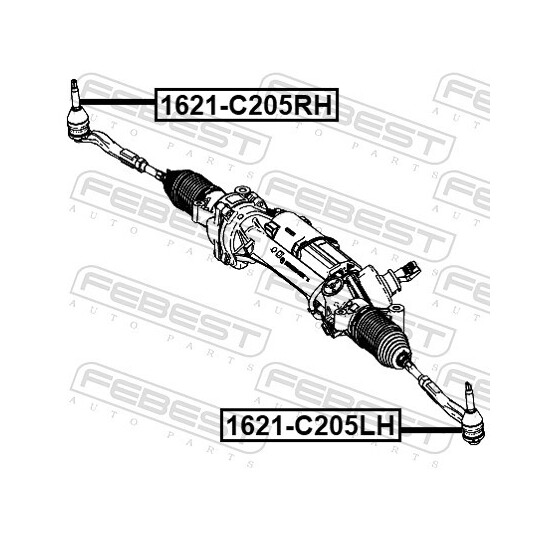 1621-C205LH - Tie rod end 