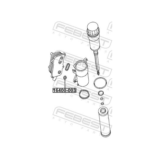 16400-003 - Seal, oil cooler 