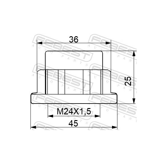 1698-NHUB02 - Nut, wheel hub 