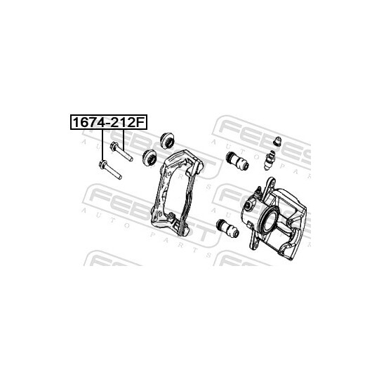 1674-212F - Guide Bolt, brake caliper 