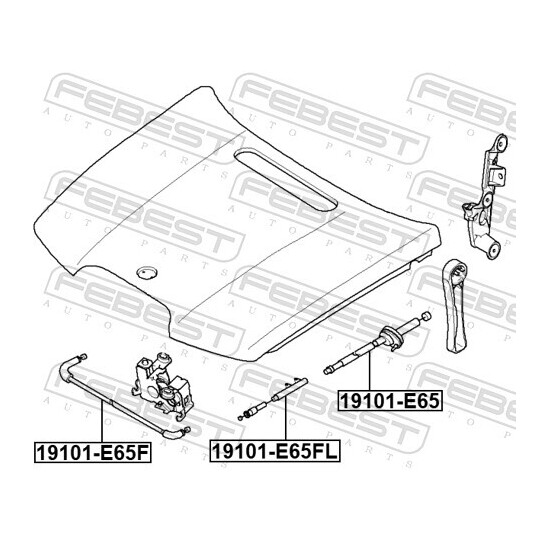 19101-E65 - Bonnet Cable 