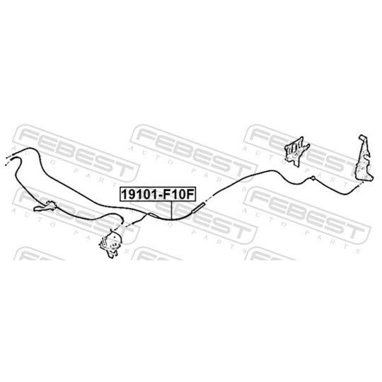 19101-F10F - Bonnet Cable 