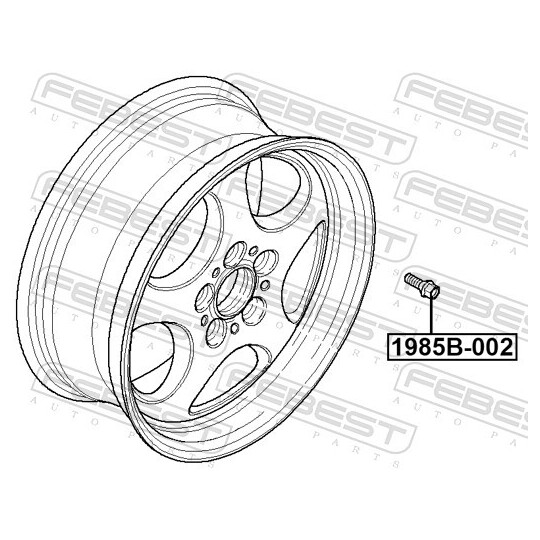 1985B-002 - Wheel Stud 