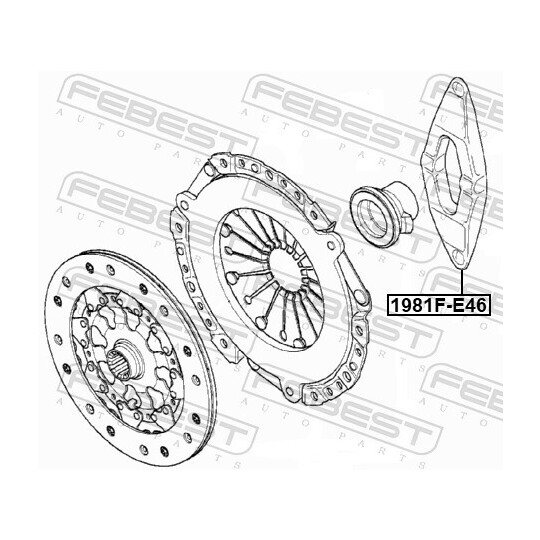 1981F-E46 - Release Fork, clutch 