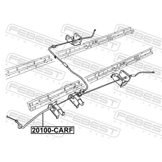 20100-CARF - Cable, parking brake 