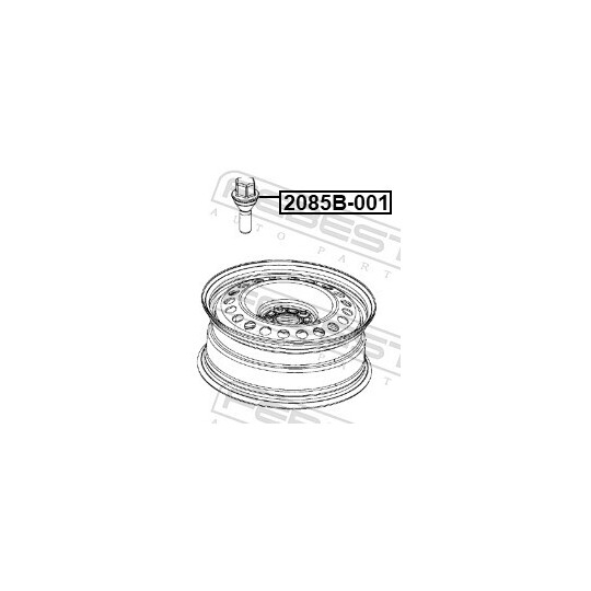 2085B-001 - Wheel Stud 