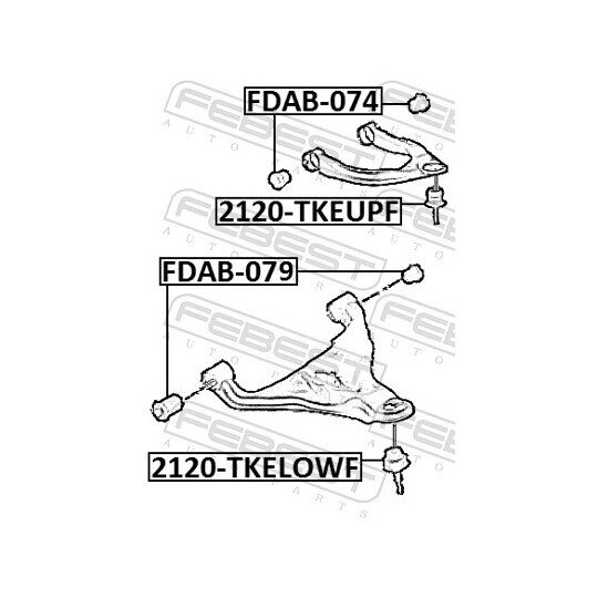 2120-TKELOWF - Ball Joint 