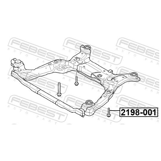 2198-001 - Fastening Bolts, control arm 