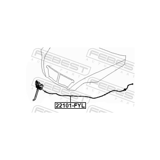 22101-FYL - Bonnet Cable 