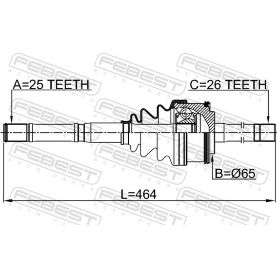 2214-K2700 - Joint Kit, drive shaft 