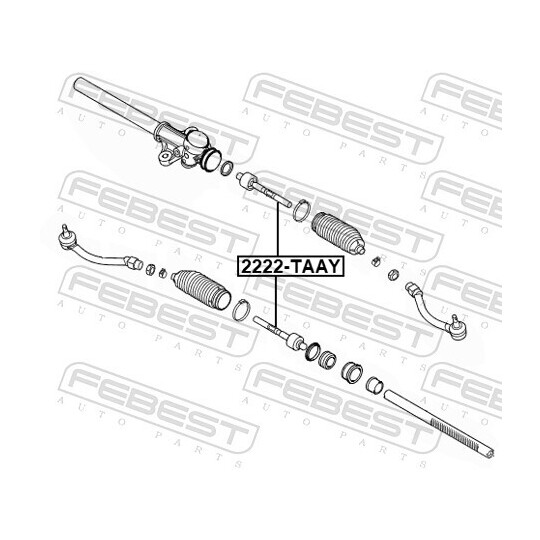 2222-TAAY - Tie Rod Axle Joint 