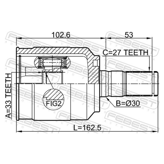 2211-D4224 - Joint Kit, drive shaft 