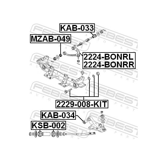 2229-008-KIT - Camber Correction Screw 