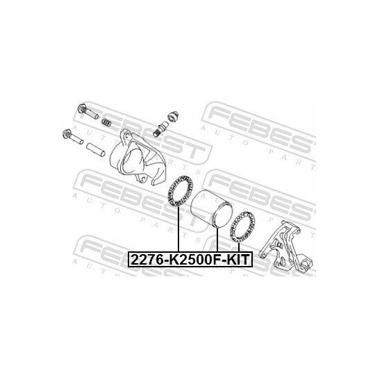 2276-K2500F-KIT - Reparationssats, bromsok 