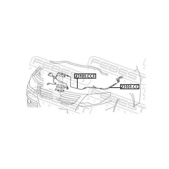 23101-CCF - Bonnet Cable 