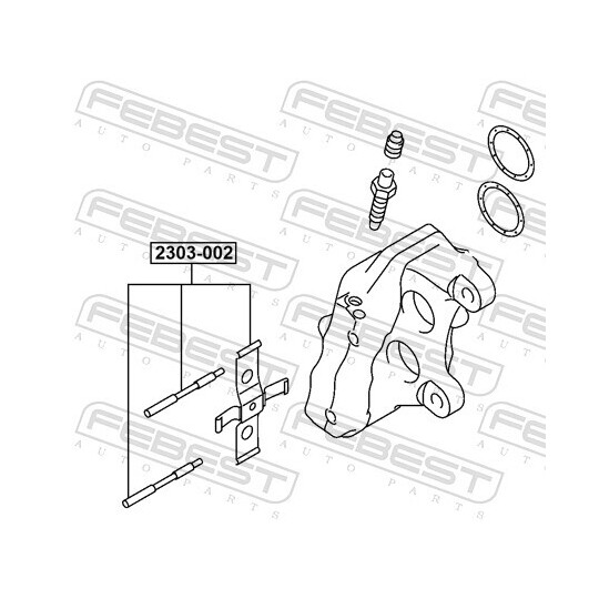 2303-002 - Accessory Kit, disc brake pad 