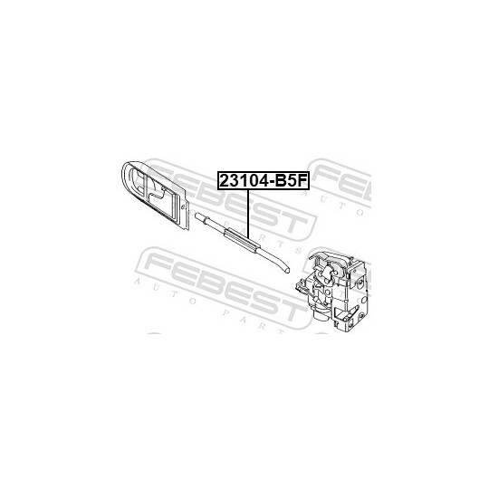 23104-B5F - Cable, door release 