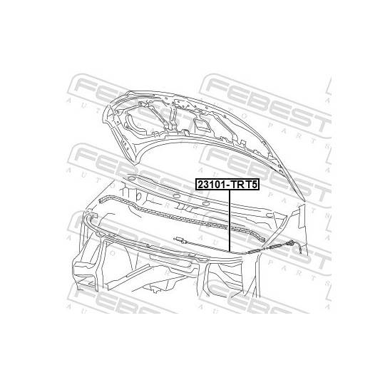 23101-TRT5 - Bonnet Cable 