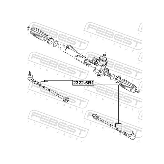 2322-6R1 - Tie Rod Axle Joint 