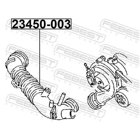 23450-003 - Hose, air supply 