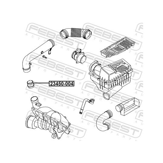 23450-004 - Hose, air supply 