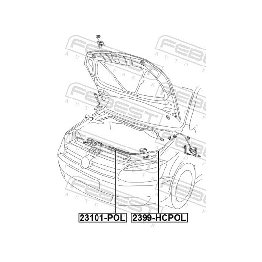 2399-HCPOL - Bonnet Cable 